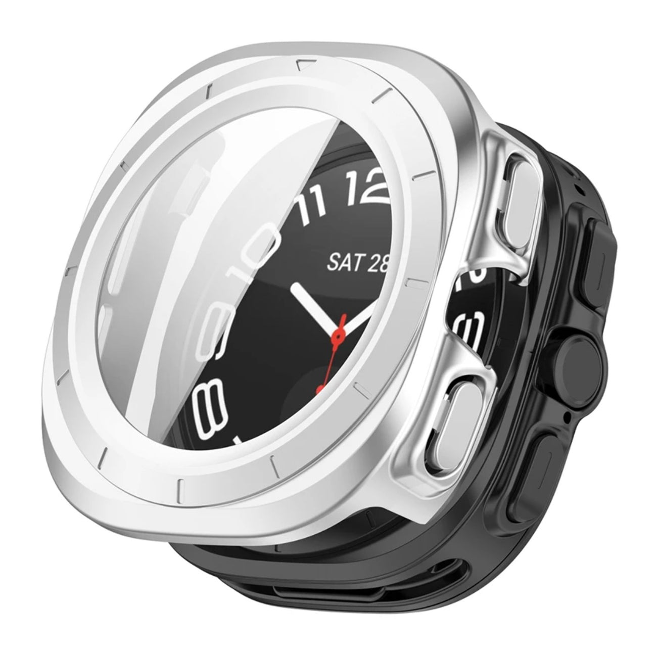 For Samsung Galaxy Watch Ultra 47mm Full Cover Screen Glass Protector Shell Case