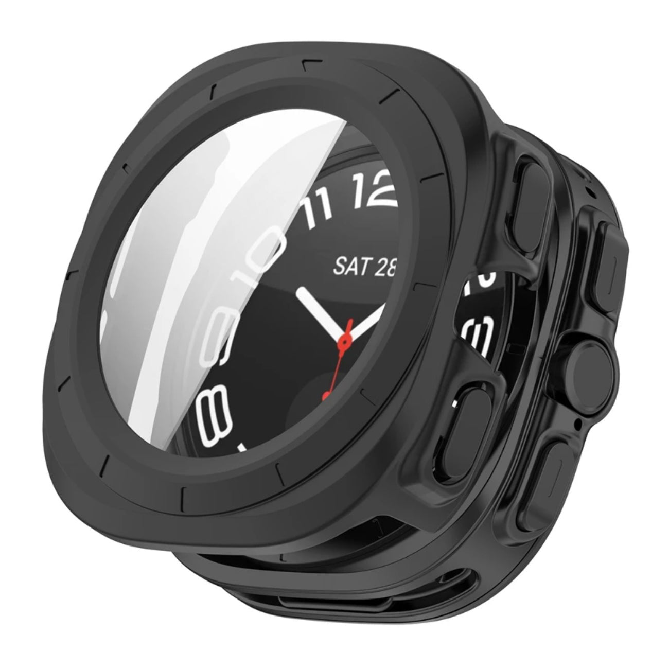 For Samsung Galaxy Watch Ultra 47mm Full Cover Screen Glass Protector Shell Case