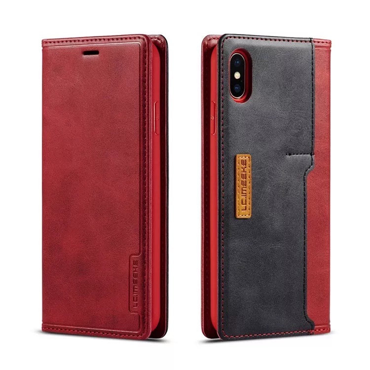 Leather Wallet Magnetic Cover Flip Case For iPhone