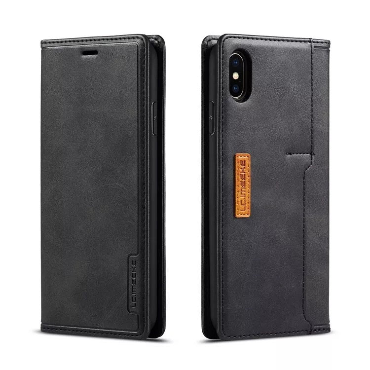 Leather Wallet Magnetic Cover Flip Case For iPhone