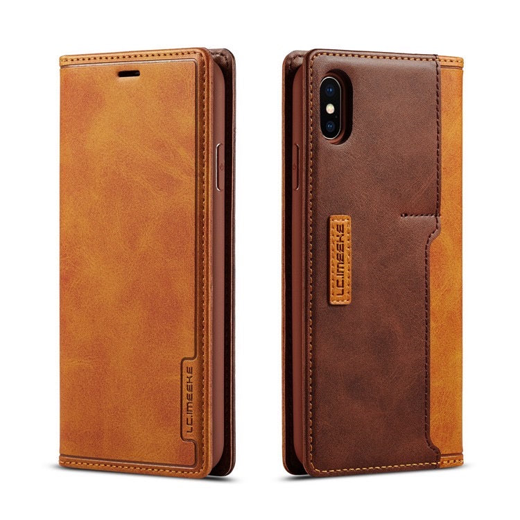 Leather Wallet Magnetic Cover Flip Case For iPhone