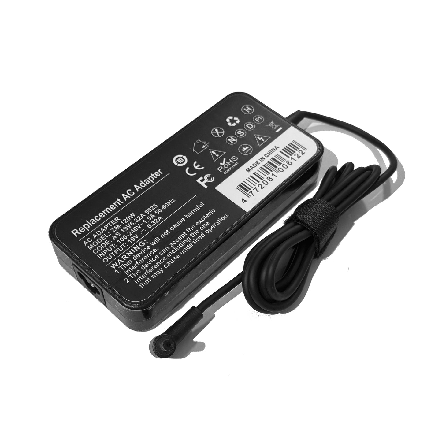 For Asus 120W 19V 6.32A 5.5*2.5mm Laptop Charger AC Adapter