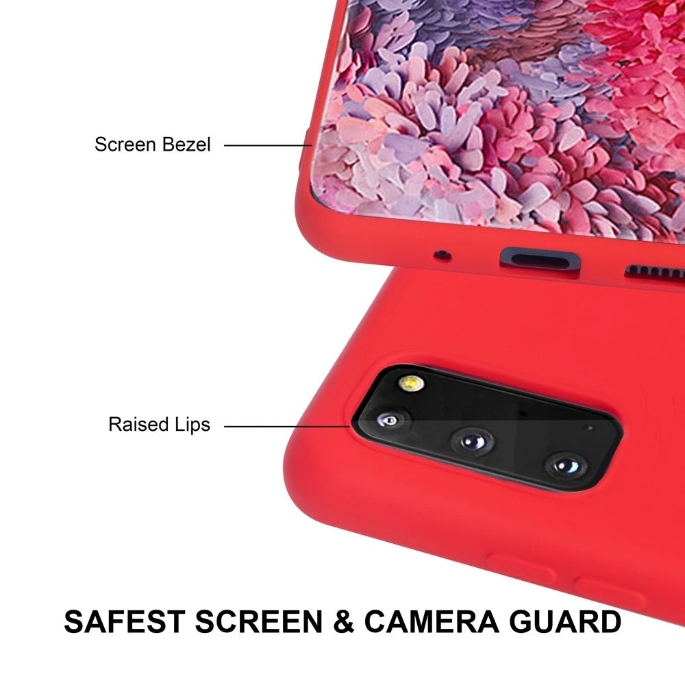Shockproof Rubber Liquid Silicone Case For Samsung S20 S10 S9 S8 Plus Ultra Note 10 9 8