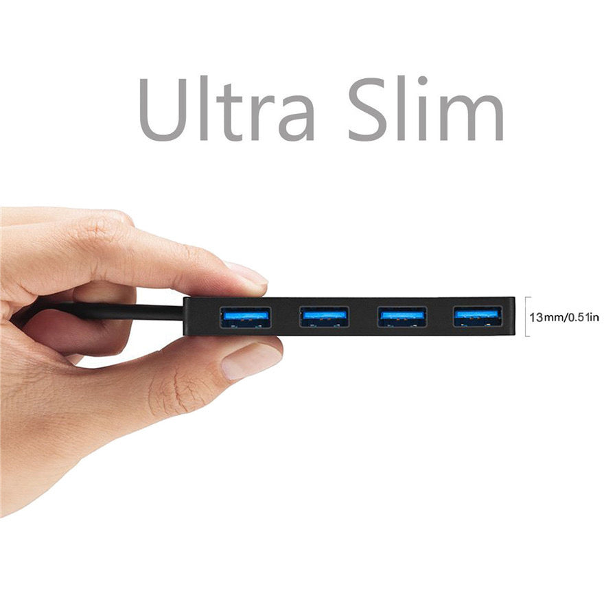 Multi USB Type C To USB 3.0 Hub 4 Ports Slim Adapter 5Gbps For PC Laptop Tablet