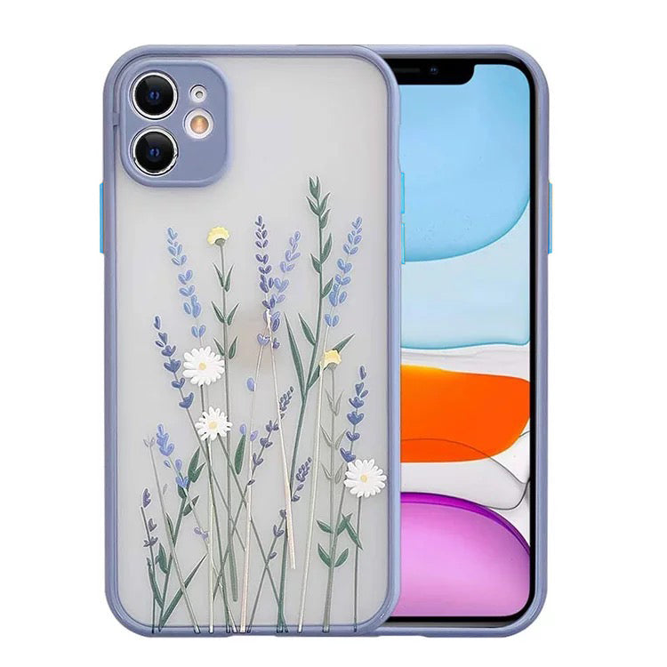 Flower Pattern Case Silicone Cover For iPhone