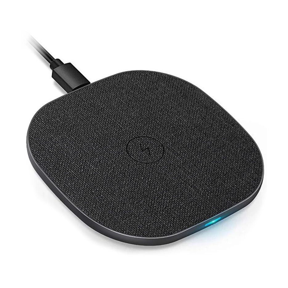 10W Fast Charging Pad Wireless Charger None-Slip PU Leather