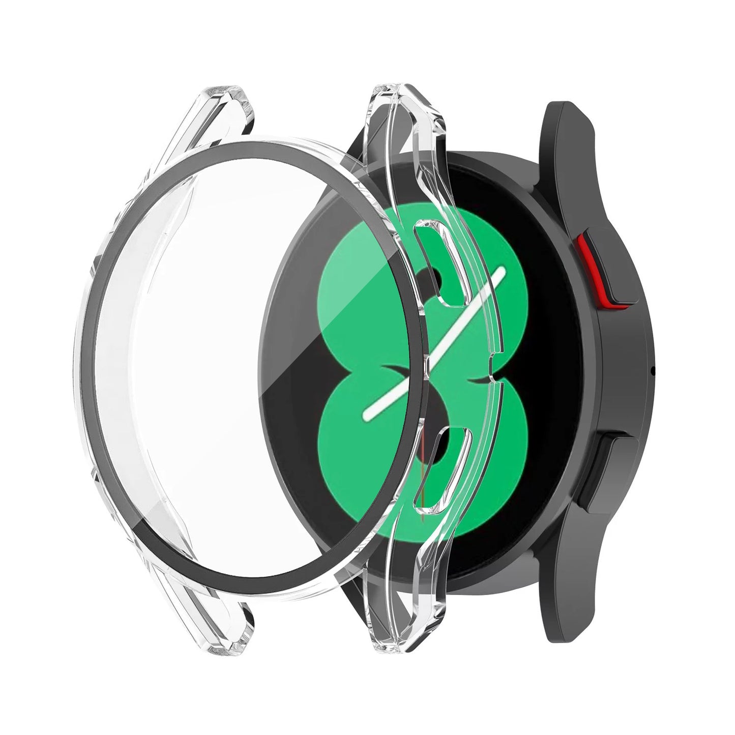 For Samsung Galaxy Watch 5 4 40 44mm Full Cover Screen Glass Protector Shell Case