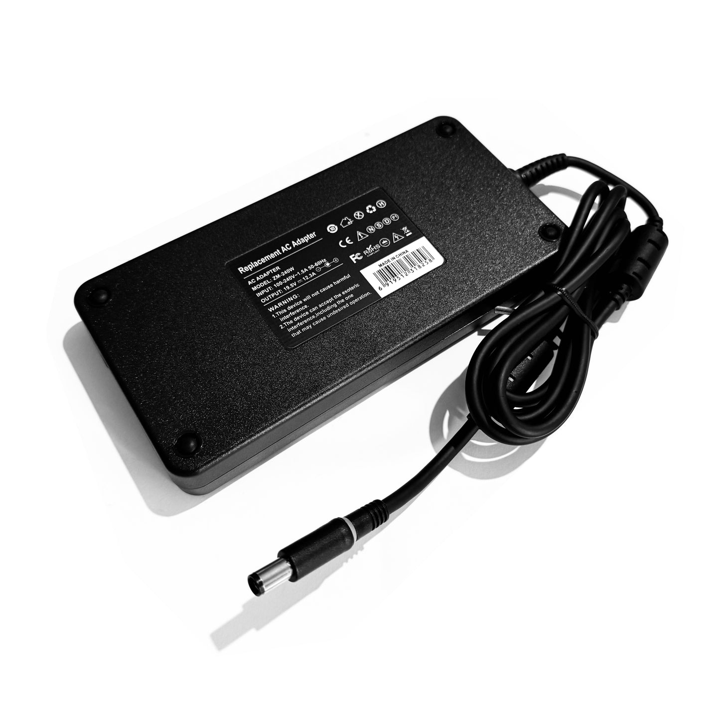 For Dell 240W 19.5V 12.3A 7.4*5.0mm Laptop Charger AC Adapter