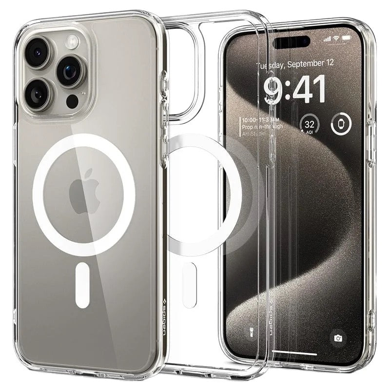 Case Clear Magnetic Shockproof Cover For iPhone 16 15 14 13 12 11 Pro Max Plus Mini