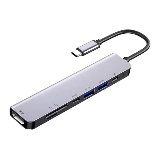 7 in 1 Multiport USB-C Hub Type C To USB 3.0 4K HDMI Adapter For Macbook Pro/Air