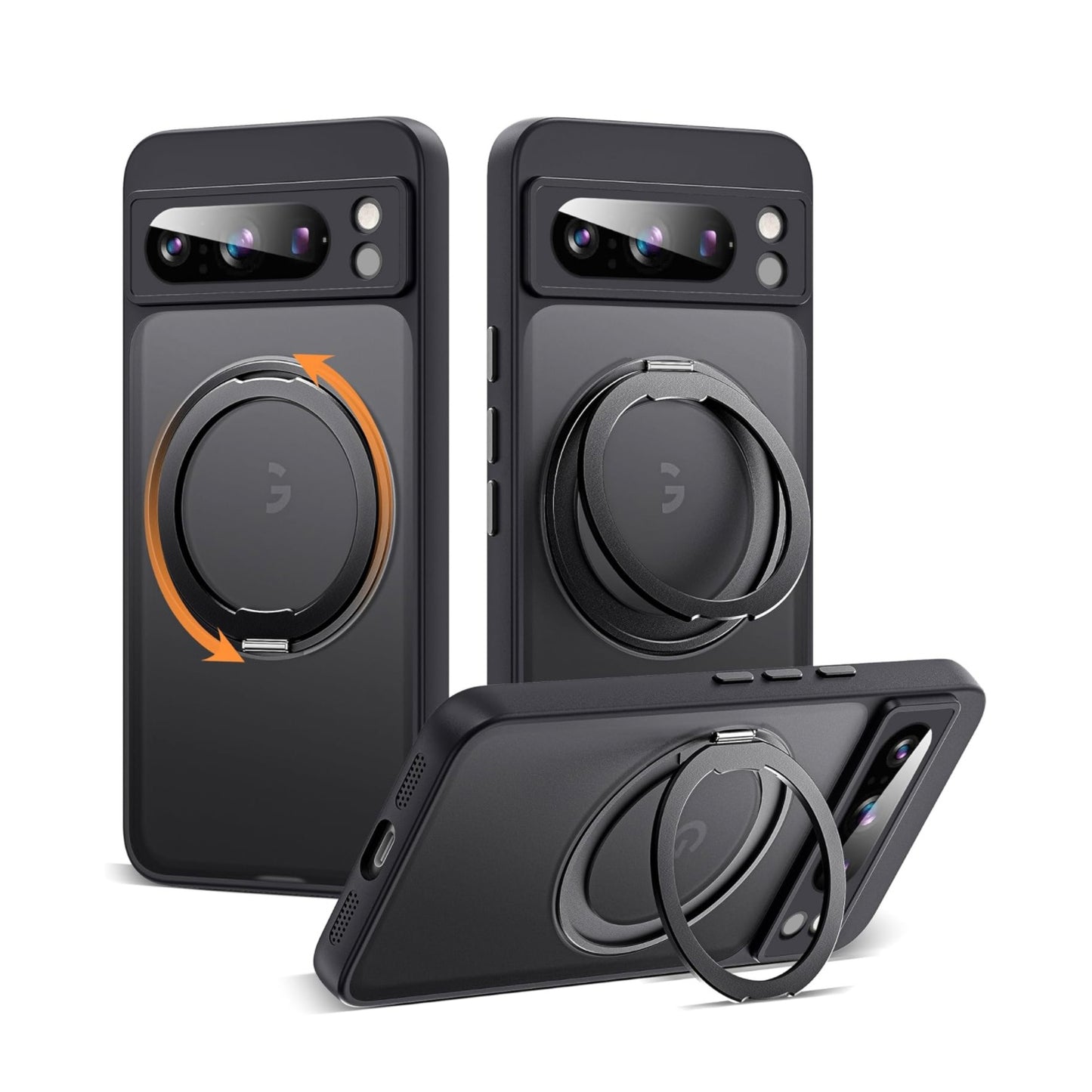 For Google Pixel 360°Rotatable Magnetic Ring Case Magsafe With Stand & Ring Holder