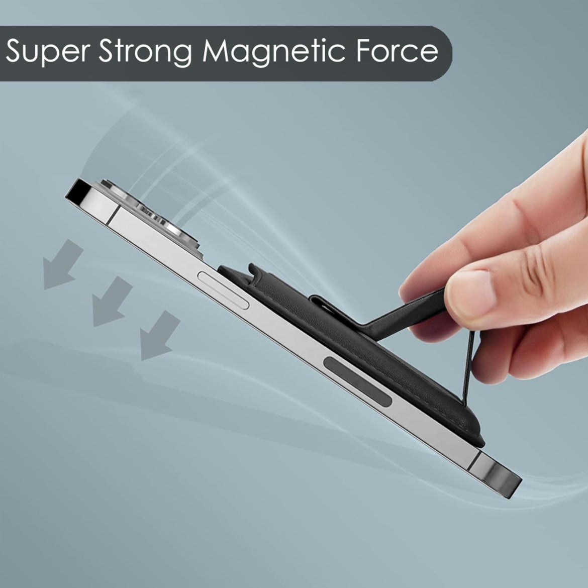 2-in-1 Magnetic Wallet MagSafe Card Holder Kickstand For Phone