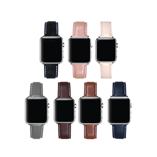 Genuine Leather Watch Band Strap For Apple iWatch Ultra 10 9 8 7 6 5 4 3 2 1 SE 49 46 45 44 42 41 40 38 mm