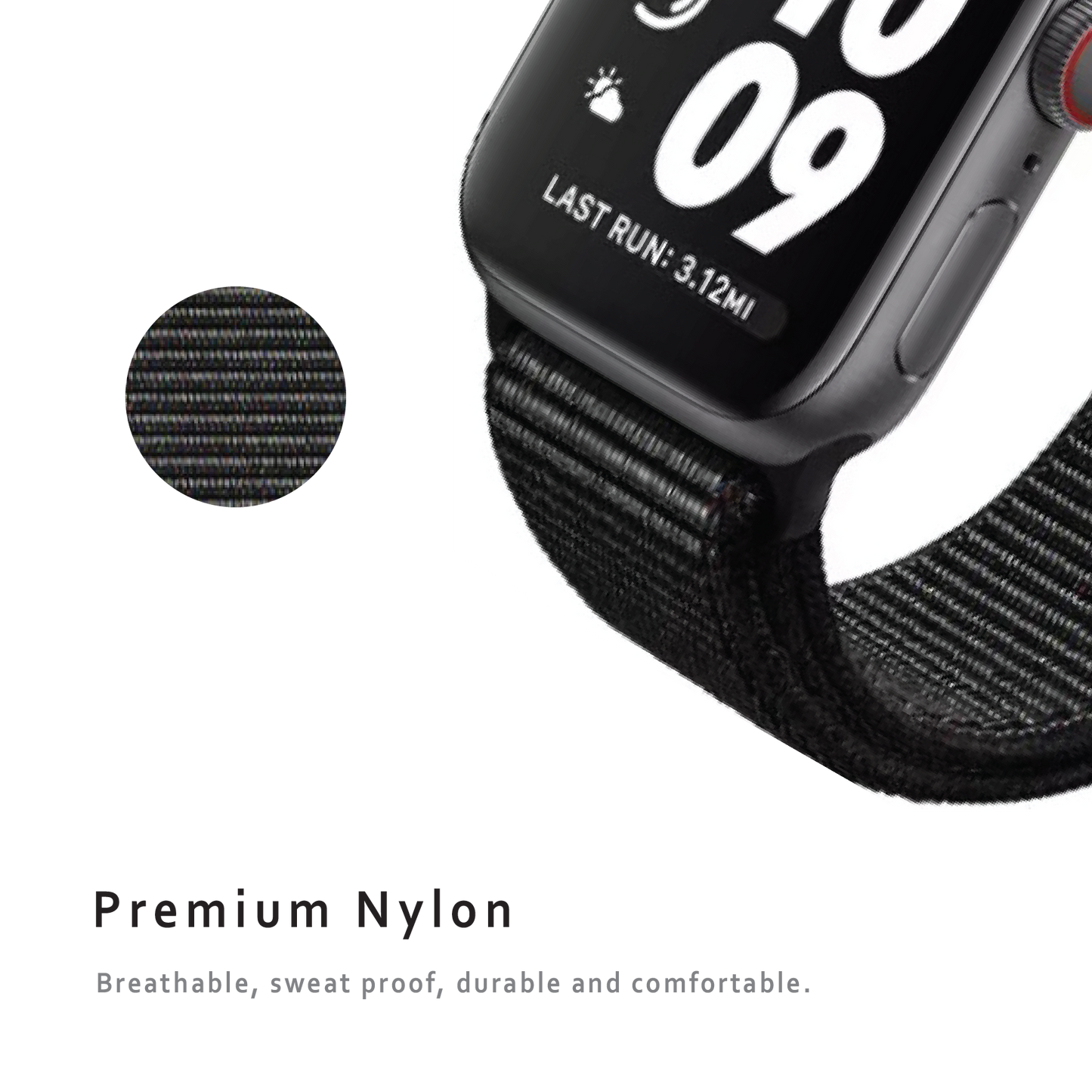 Woven Nylon Sports Watch Band Strap For Apple iWatch Ultra 10 9 8 7 6 5 4 3 2 1 SE 49 46 45 44 42 41 40 38 mm