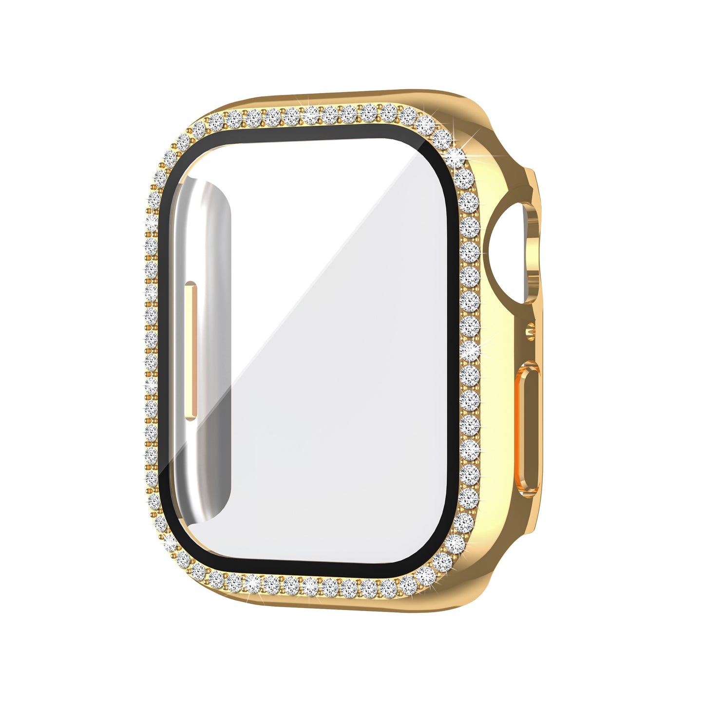 Bling PC Full Cover Watch Case Tempered Screen Protector For Apple iWatch 10 / 9 / 8 / 7 / SE / 6 / 5 / 4 / 3 / 2 / 1 / 38 / 40 / 41 / 42 / 44 / 45 / 46mm