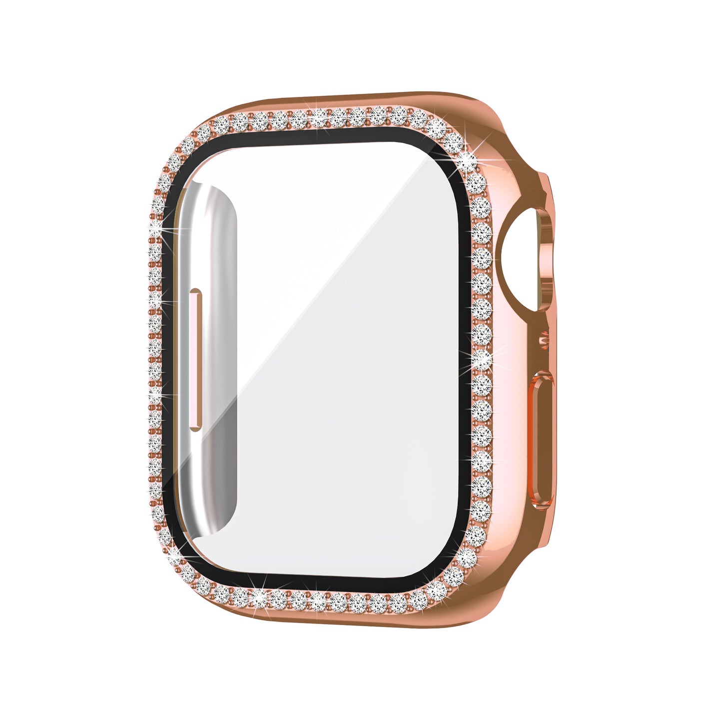 Bling PC Full Cover Watch Case Tempered Screen Protector For Apple iWatch 10 / 9 / 8 / 7 / SE / 6 / 5 / 4 / 3 / 2 / 1 / 38 / 40 / 41 / 42 / 44 / 45 / 46mm
