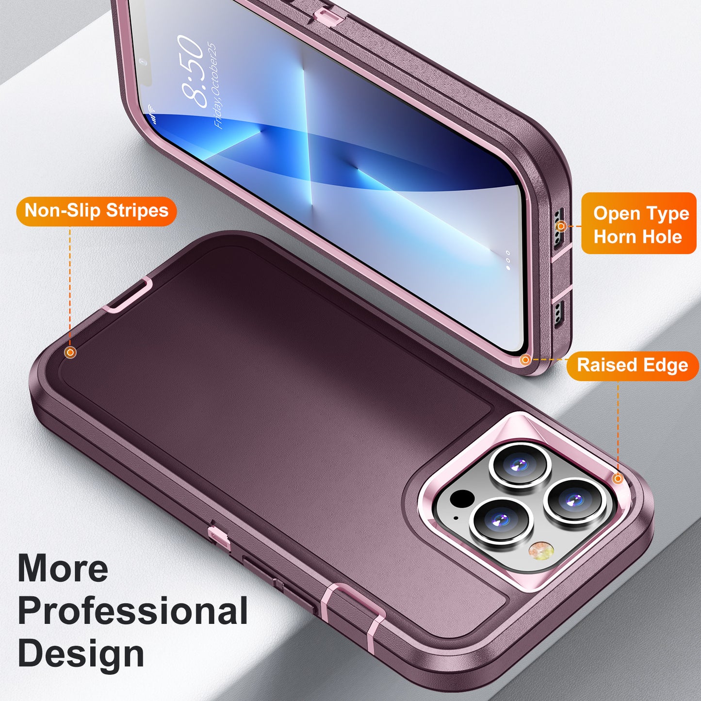Rugged Case Shockproof Heavy Duty Cover For iPhone 15 Pro Max Plus