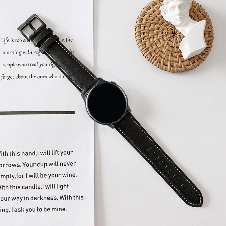 Genuine Leather Watch Band Strap For Samsung Galaxy Watch 4 5 6 7 Garmin Venu Huawei 20mm 22mm