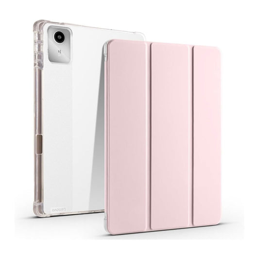 Smart Case for Lenovo Tab M11 11" 2024 TB330FU, Slim Tri-Fold Stand Cover with Pen Holder, Auto Wake/Sleep, Pink