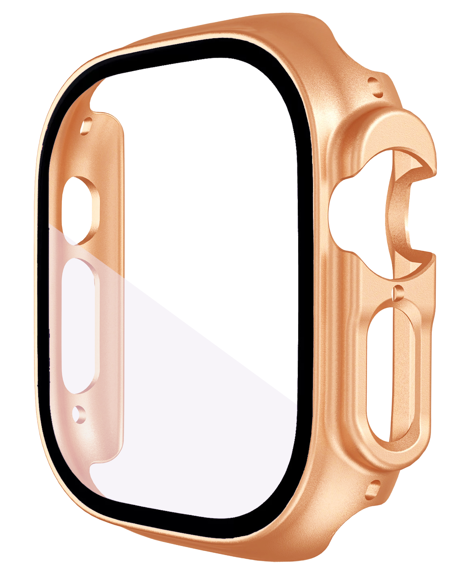 For Apple Watch Series Ultra 2 49MM PC Full Cover Case Tempered Screen Protector