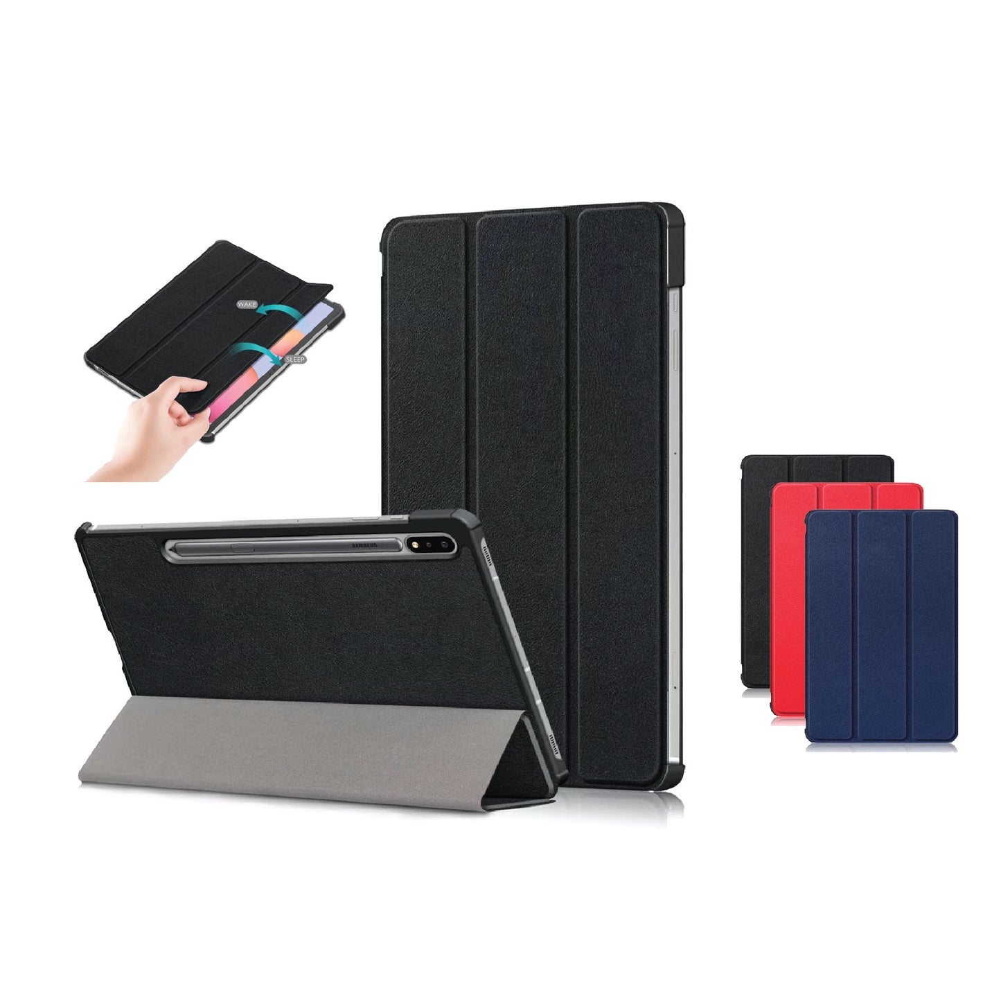For Samsung Tab Magnetic Flip Leather Stand Cover Case