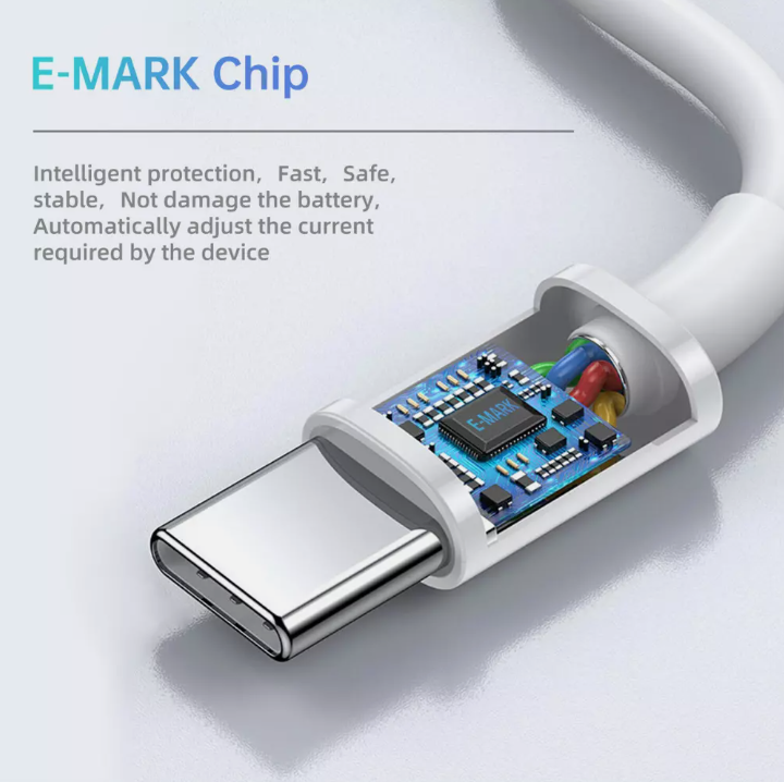 60W Type C to USB-C Cable Fast Charging Cord Charger For MacBook 1.8m