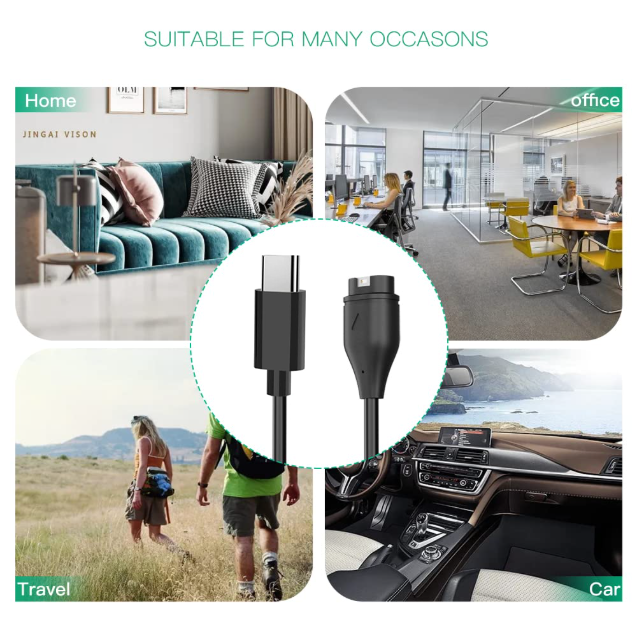 USB Type C Charger Dock Cable For Garmin Watch Fenix Epix Forerunner Approach Vivoactive Vivomove Instinct Venu