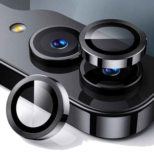 For Samsung Galaxy Z Flip 7 Metal Camera Lens Glass Individual Eagle Protector Cover - Black