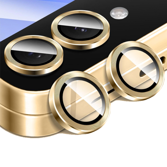For Samsung Galaxy Z Flip 7 Metal Camera Lens Glass Individual Eagle Protector Cover - Gold