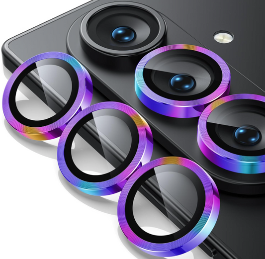 For Samsung Galaxy Z Fold 7 Metal Camera Lens Glass Individual Eagle Protector Cover - Multicolour