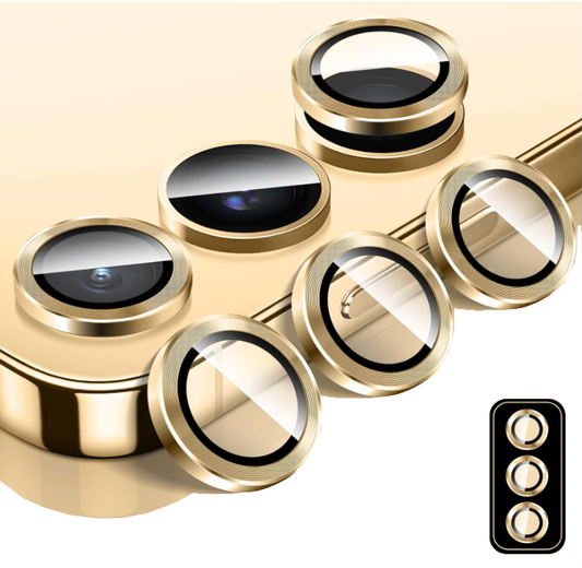 For Samsung Galaxy Z Fold 7 Metal Camera Lens Glass Individual Eagle Protector Cover - Gold