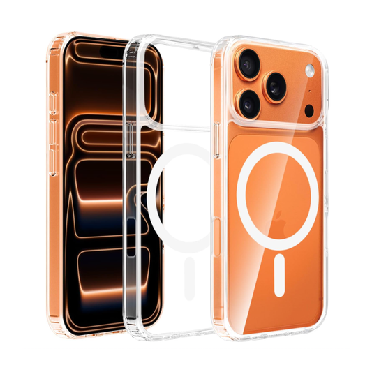 For Apple iPhone 17 Pro Max 6.9-inch Crystal Clear Case Compatible with MagSafe