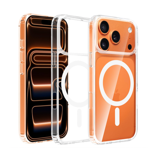 For Apple iPhone 17 Pro 6.3-inch Crystal Clear Case Compatible with MagSafe