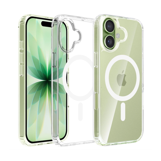 For Apple iPhone 17 6.3-inch Crystal Clear Case Compatible with MagSafe