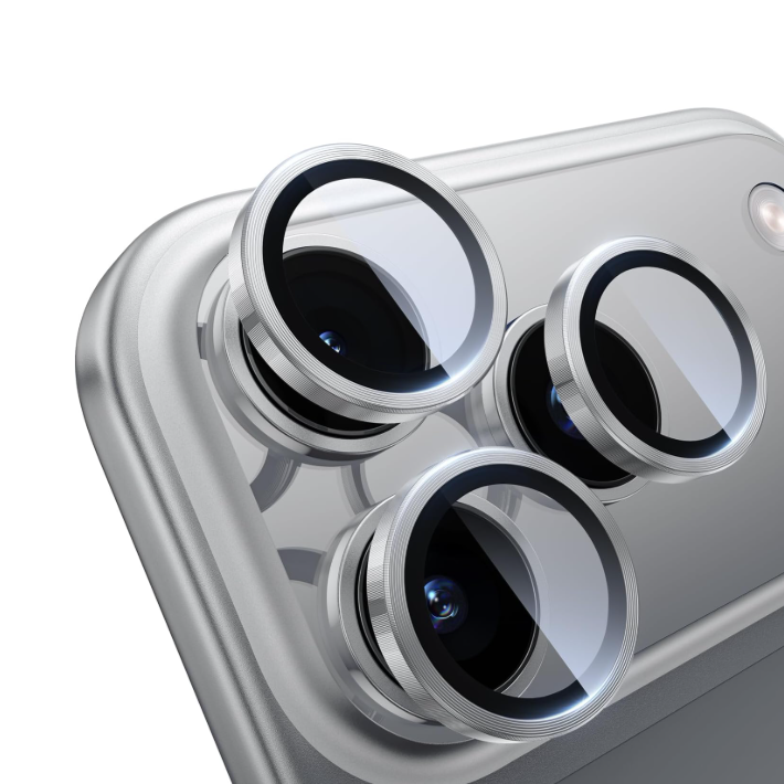 Metal Camera Lens Glass Individual Eagle Protector Cover - For Apple iPhone 17 Pro / 17 Pro Max (3pcs)