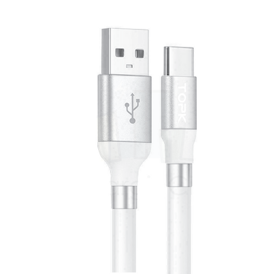 TOPK Self Winding 3A Fast Charging Charger USB Cable For Type-C