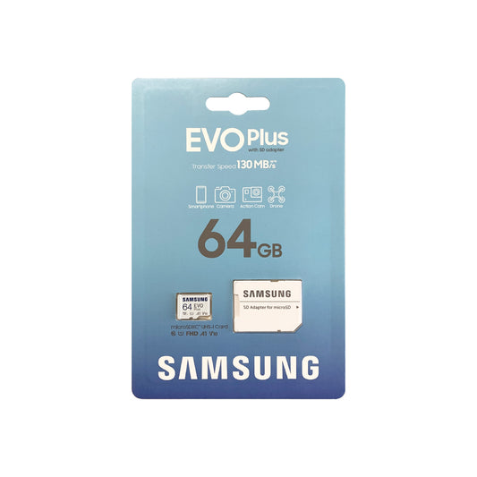 Samsung EVO Plus 64G Micro SD Card Class 10 SDXC Memory 130MB/S