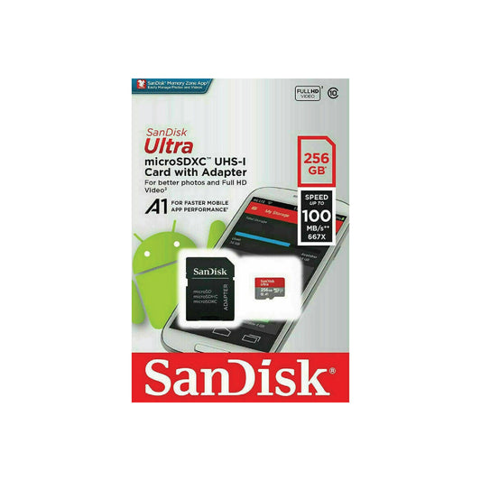 SanDisk 256GB Ultra microSDXC Memory Card Micro SD Class 10