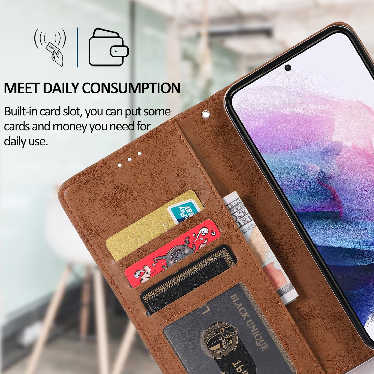 Flip Wallet Leather Magnetic Case For Samsung Galaxy S23 S20 S10 S9 S8 Plus Note 20 10 9 8 Ultra