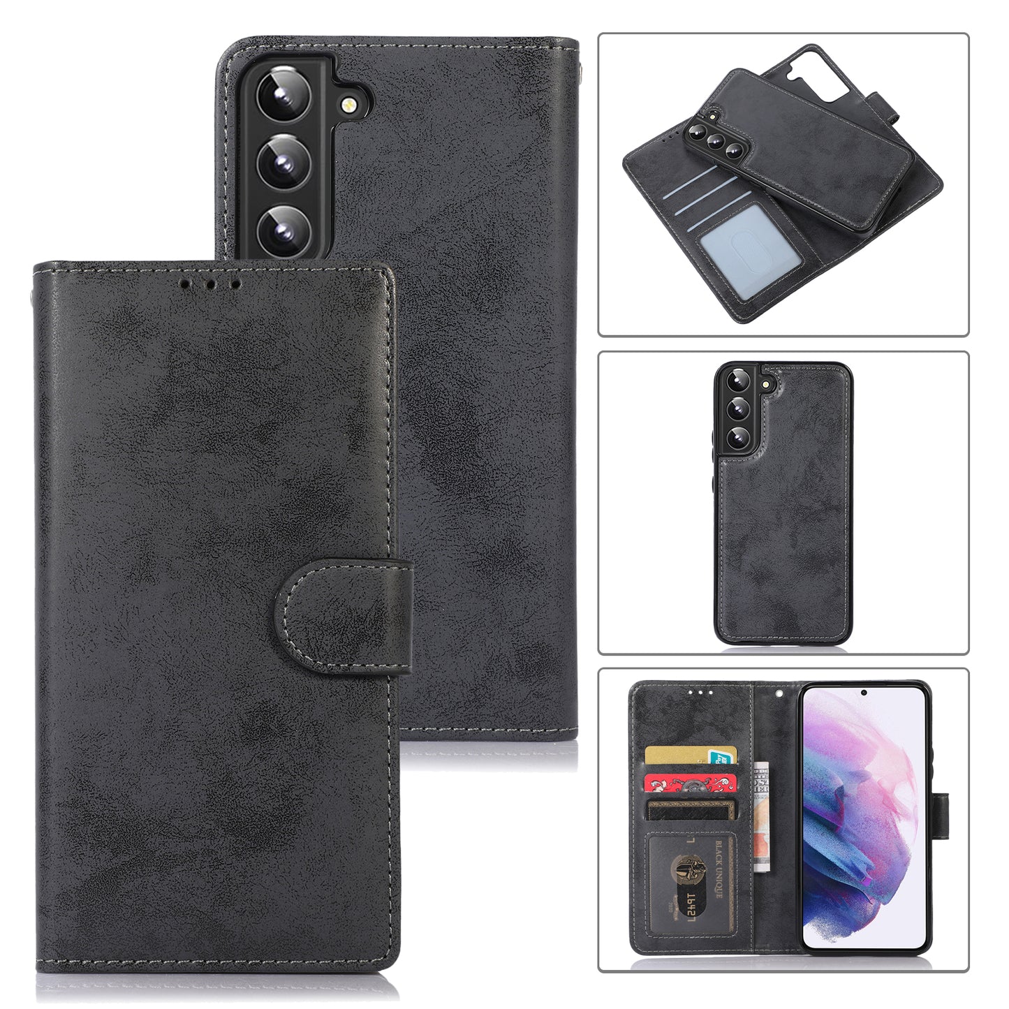 Flip Wallet Leather Magnetic Case For Samsung Galaxy S23 S20 S10 S9 S8 Plus Note 20 10 9 8 Ultra