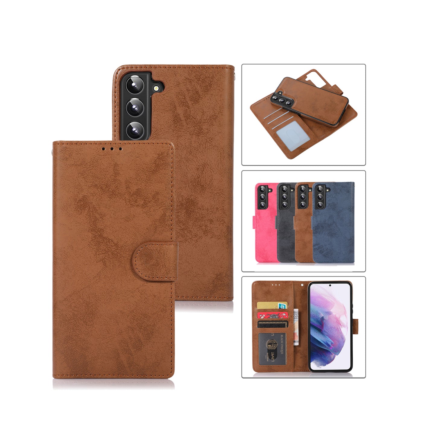 Flip Wallet Leather Magnetic Case For Samsung Galaxy S23 S20 S10 S9 S8 Plus Note 20 10 9 8 Ultra