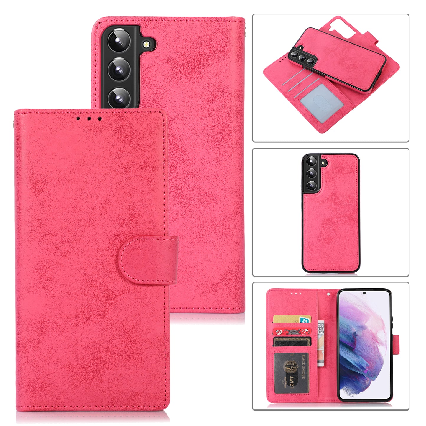 Flip Wallet Leather Magnetic Case For Samsung Galaxy S23 S20 S10 S9 S8 Plus Note 20 10 9 8 Ultra