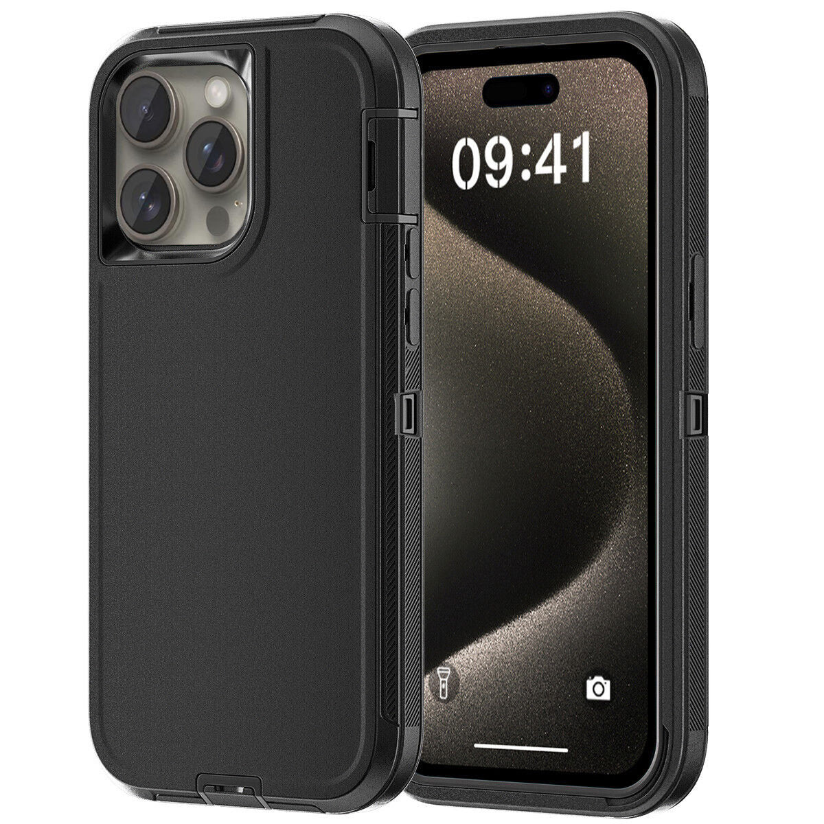 Rugged Case Shockproof Heavy Duty Cover For iPhone 15 Pro Max Plus