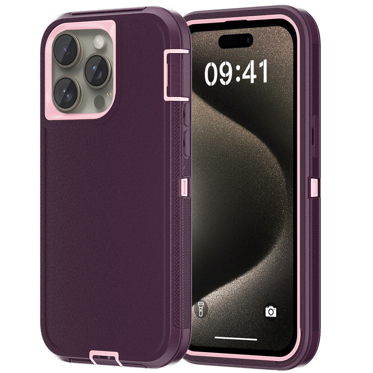 Rugged Case Shockproof Heavy Duty Cover For iPhone 15 Pro Max Plus