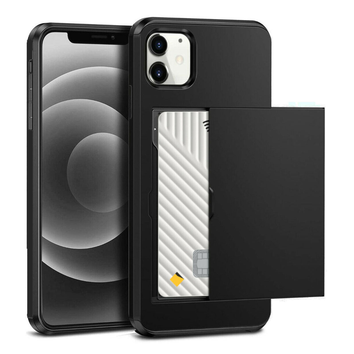 For Apple iPhone 16 Pro XS Max 8 7 Plus XR X Hard Case Wallet Card Slot Cover