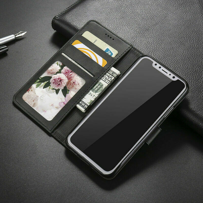 Wallet Leather Flip Case Cover For iPhone XS Max