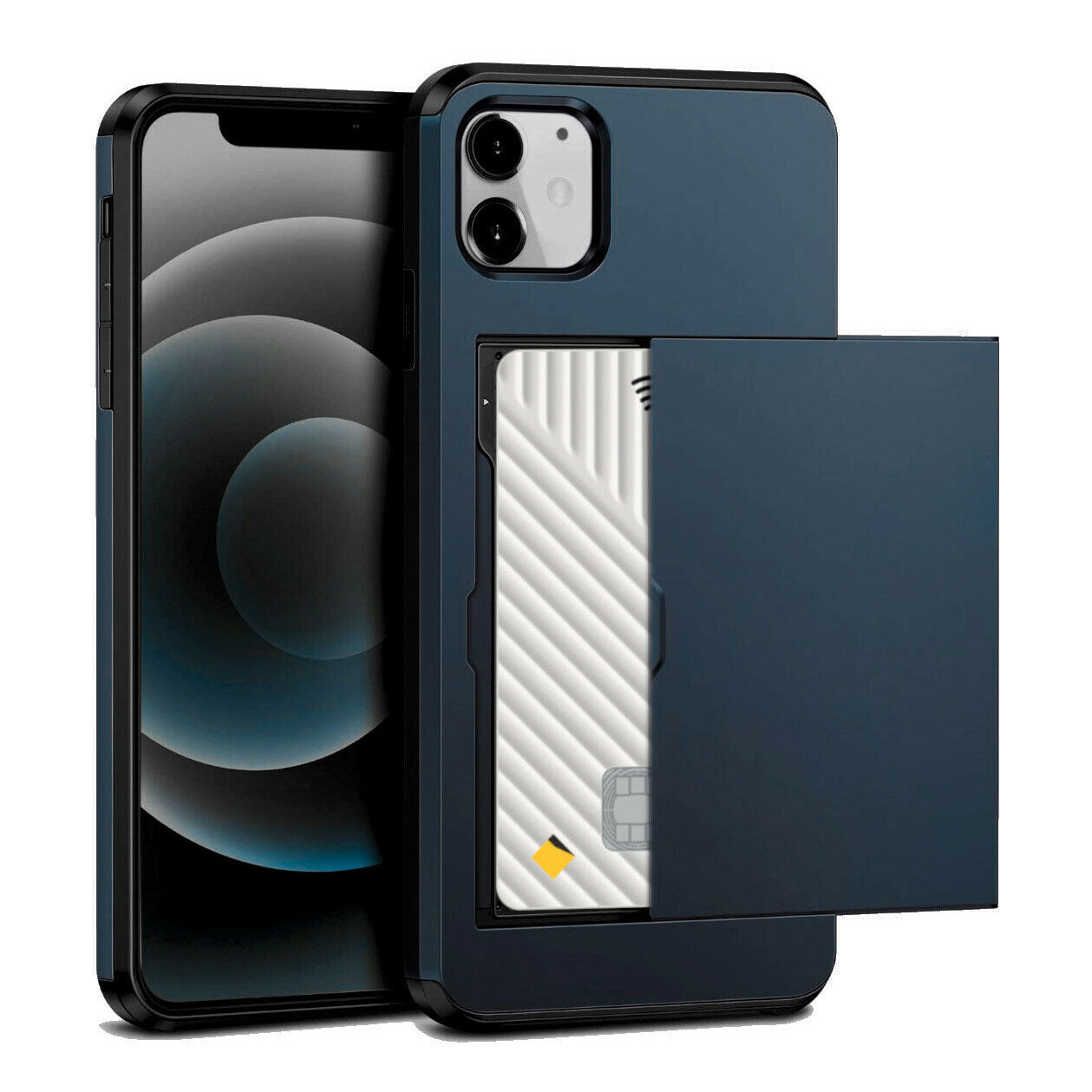 For Apple iPhone 16 Pro XS Max 8 7 Plus XR X Hard Case Wallet Card Slot Cover