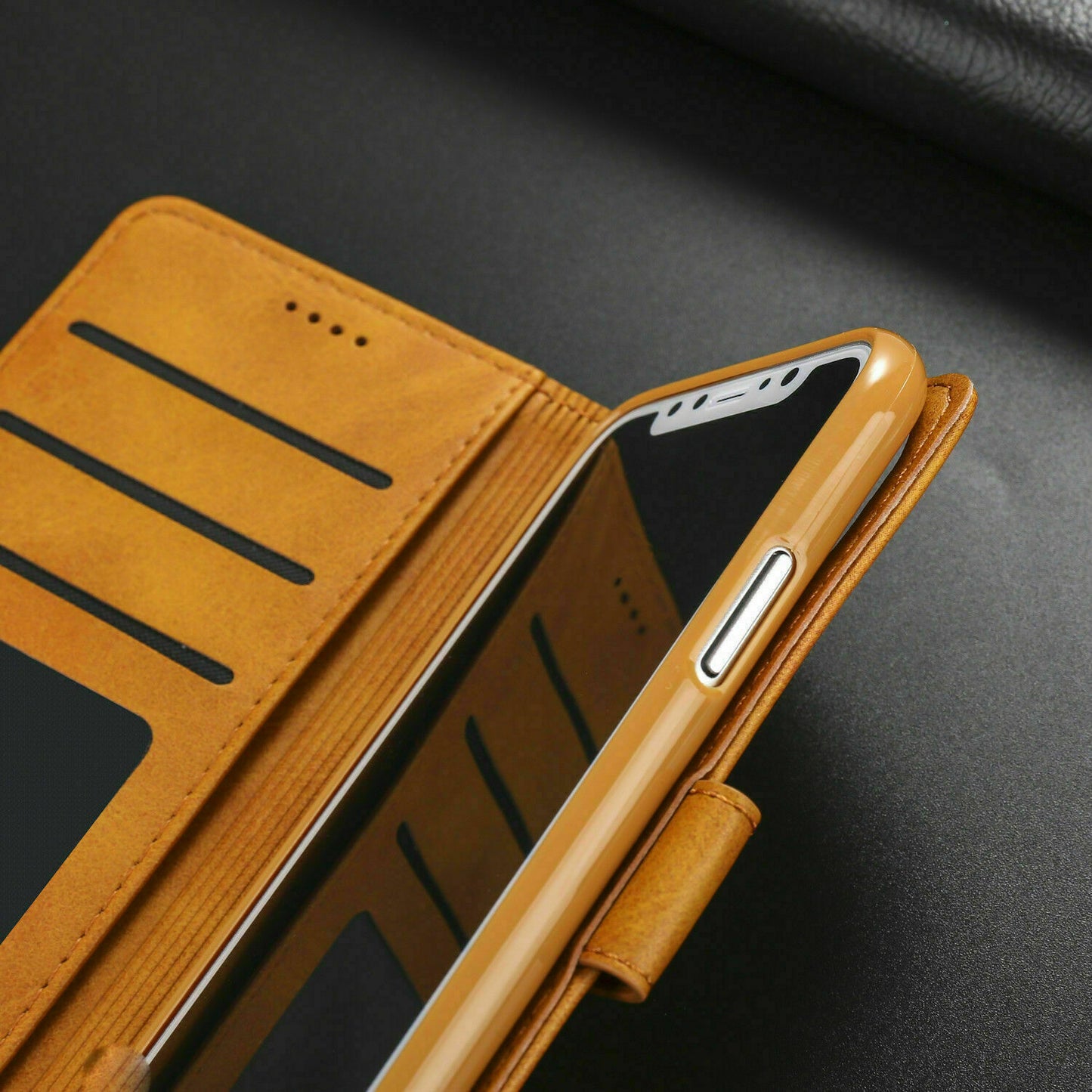 Wallet Leather Flip Case Cover For iPhone XS Max