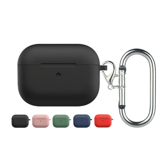 For Apple AirPods Silicone Case Protective Soft Cover Shell Key Chain