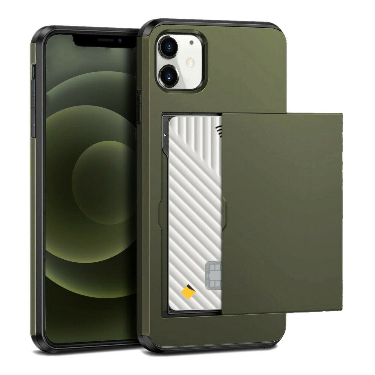 For Apple iPhone 16 Pro XS Max 8 7 Plus XR X Hard Case Wallet Card Slot Cover